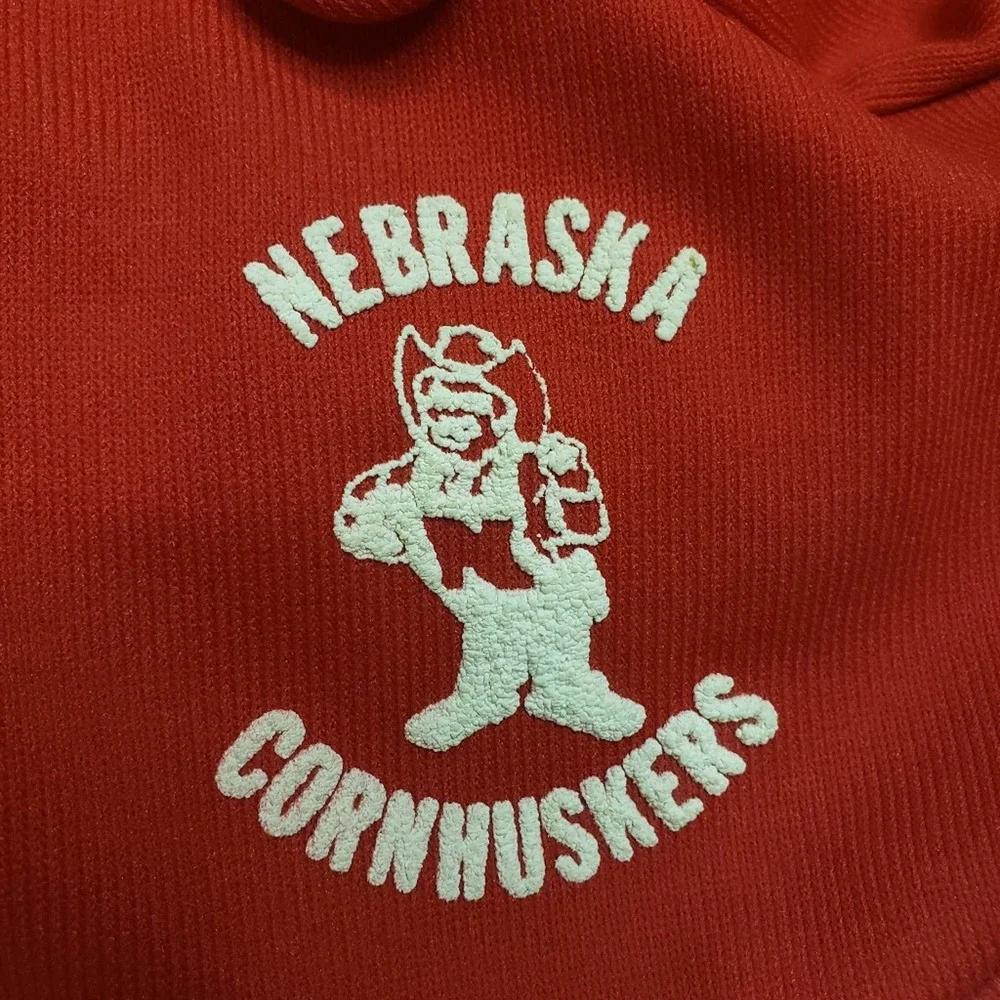 Vintage Nebraska Cornhuskers adjustable hats, red and white